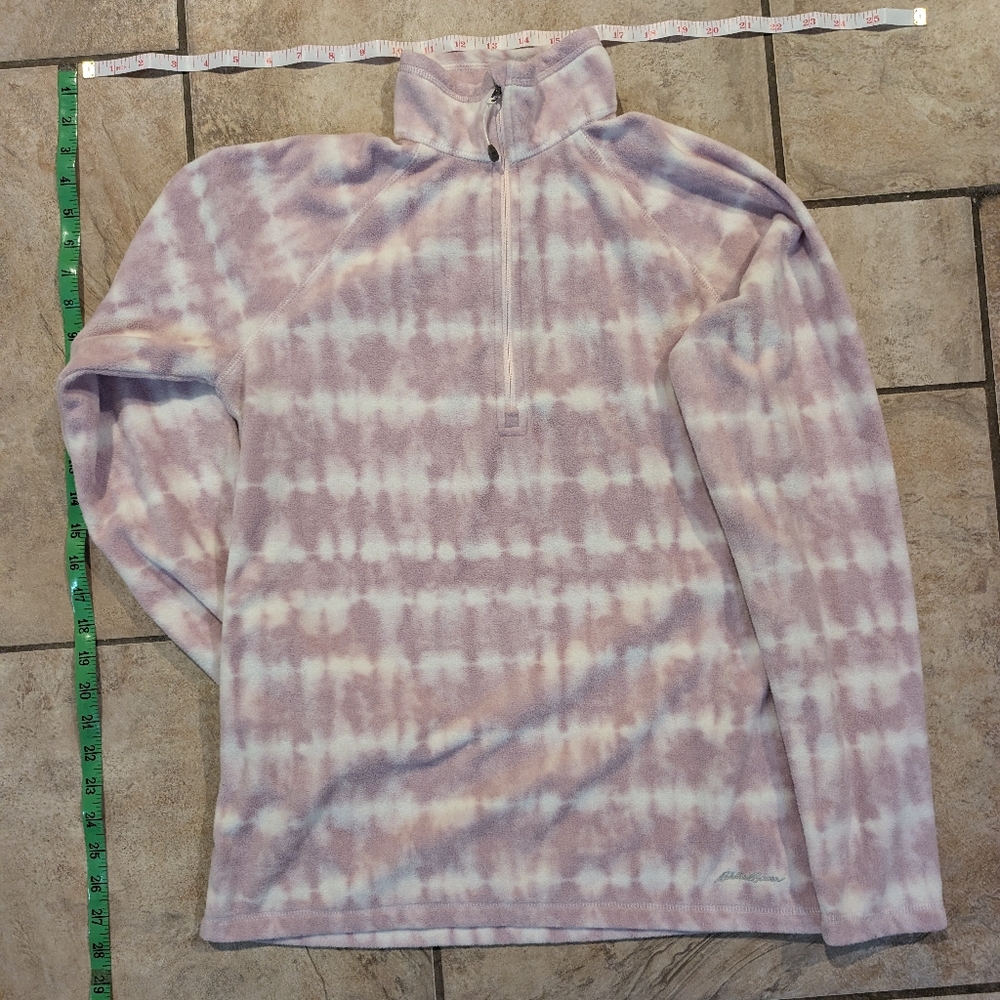 Eddie Bauer Purple and White Pullover